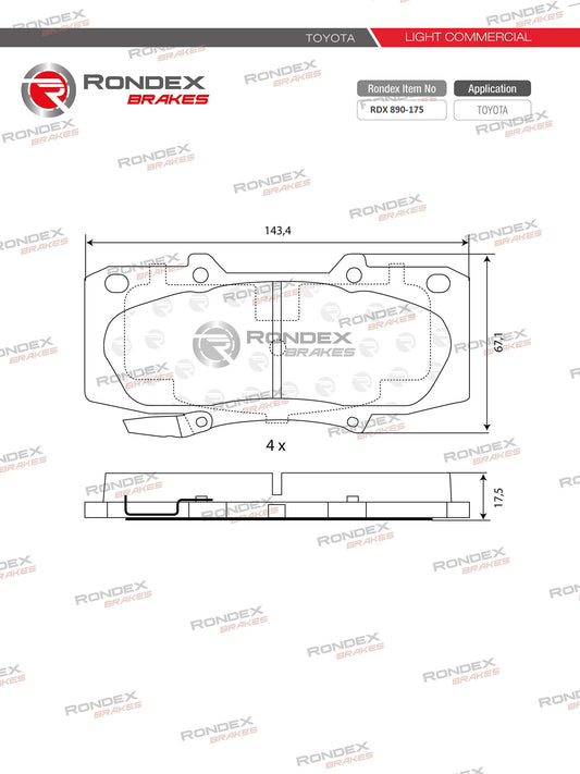TOYOTA D4-D, HAVAL RDX 890-175