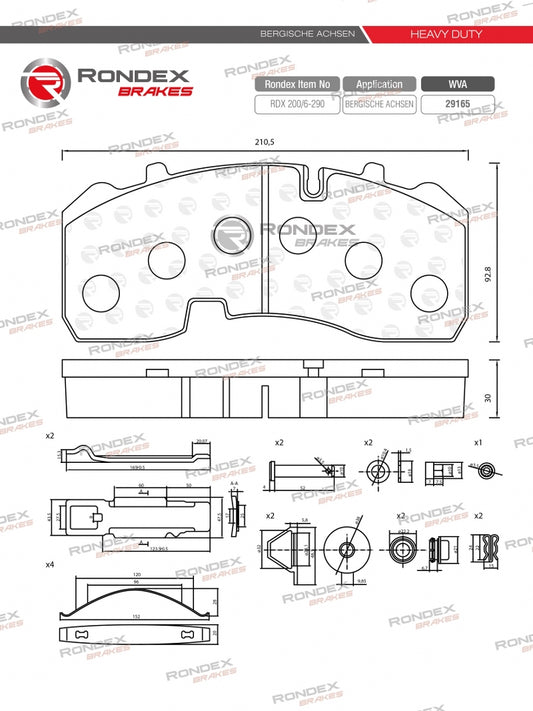 BPW TRAILER RDX 200/6-290