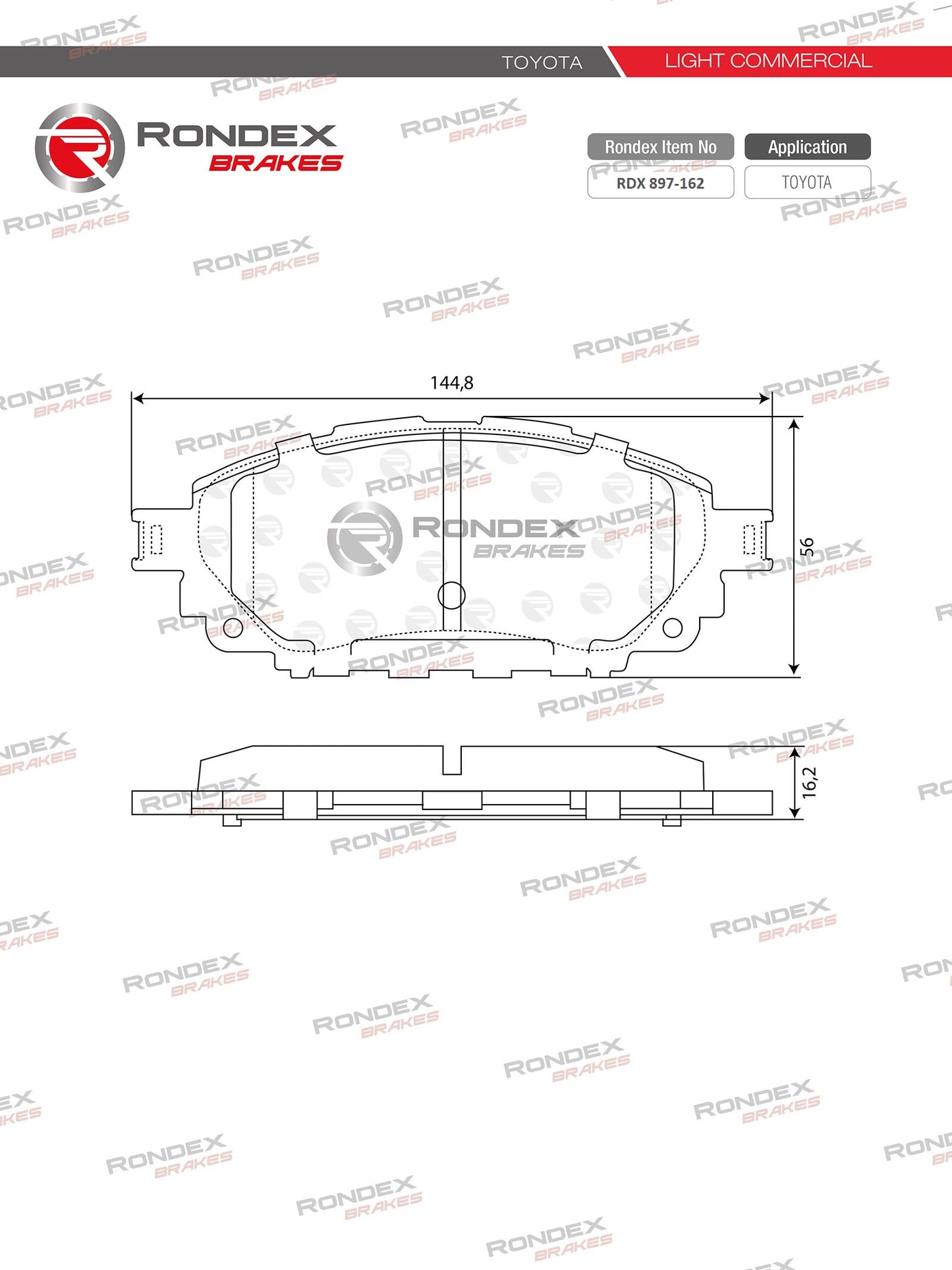 TOYOTA HILUX GD6 (FR) RDX 897-162