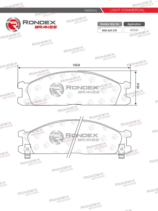 NISSAN HARDBODY, PATROL, NP300 RDX 319-178