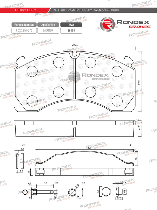 MERITOR, BELL, RUBERY-OWEN RDX 324/1-270