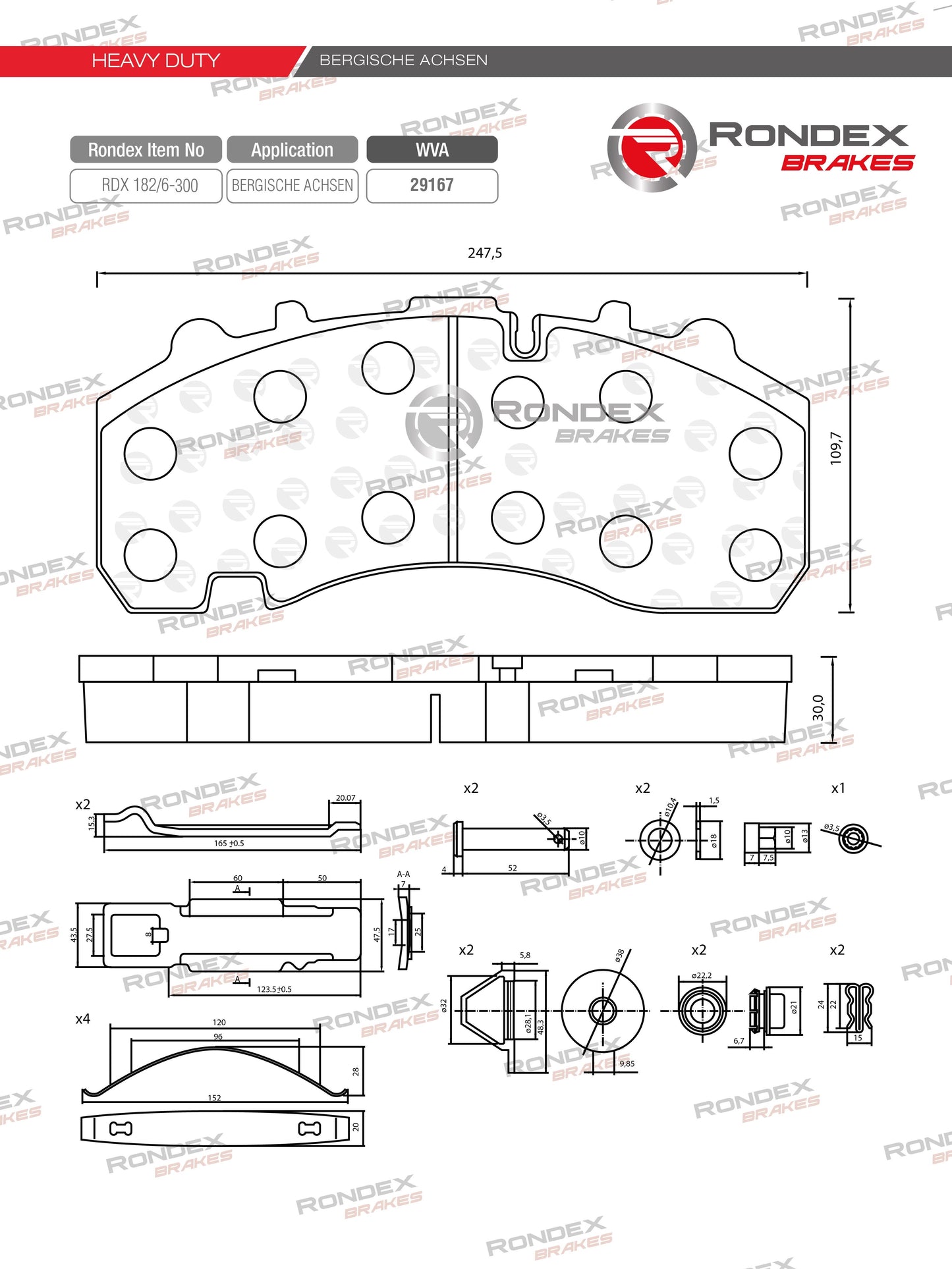 BPW TRAILER RDX 182/6-300