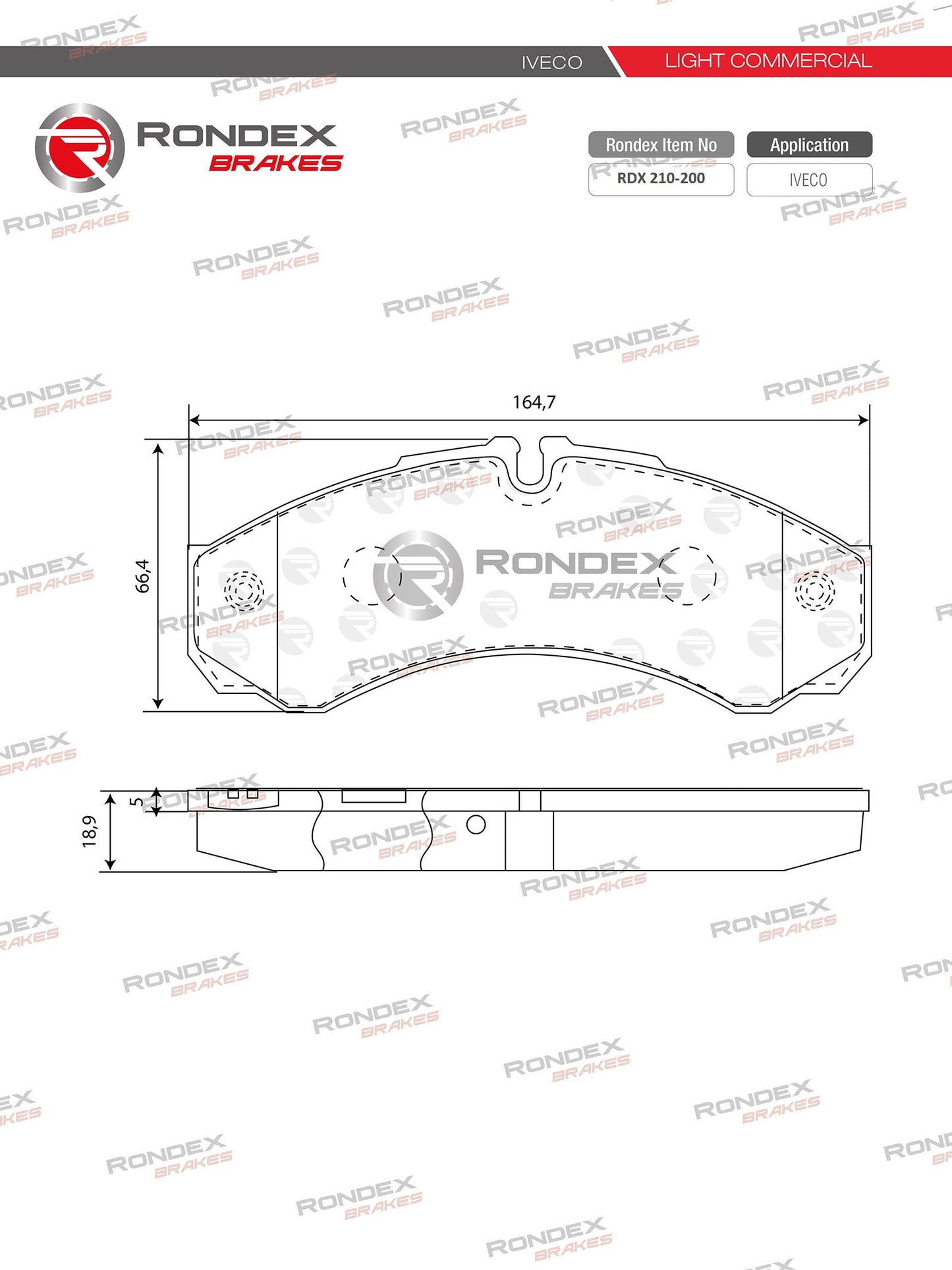 IVECO DAILY (V3, V4, V5) 35S15, 50C11, 50C17, 70C15 (FR) RDX 210-200