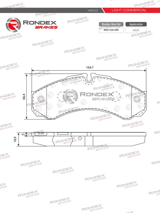 IVECO DAILY (V3, V4, V5) 35S15, 50C11, 50C17, 70C15 (FR) RDX 210-200