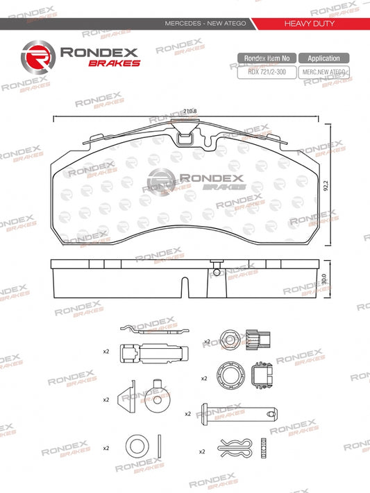 MERC ATEGO, MAN RDX 721/2-300