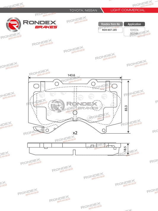 NISSAN PATROL, TOYOTA LAND CRUISER, PRADO (FR) RDX 837-185