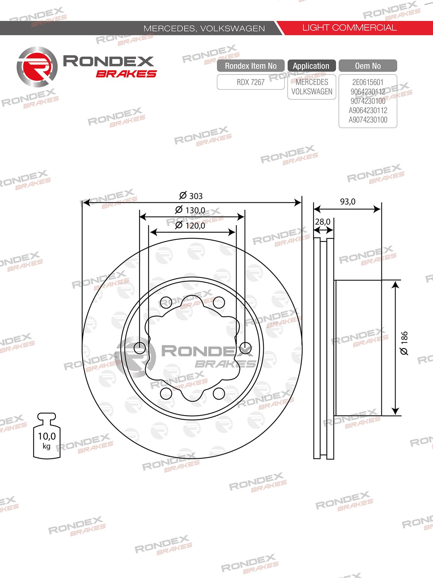 MERC SPRINTER 4.6T, 5T (Double Wheel) (RR) RDX 7267