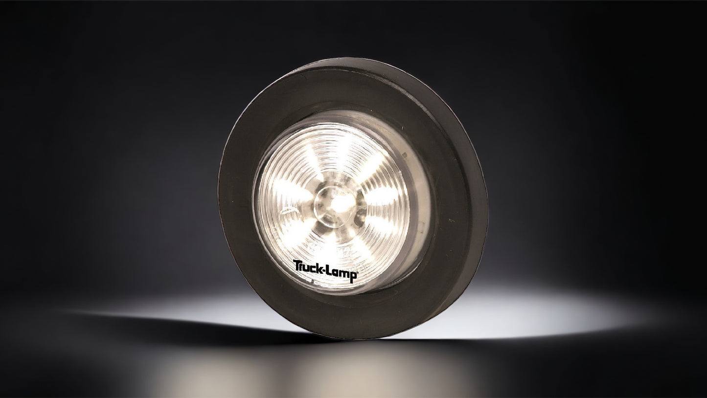 CLEAR LED + GASKET ROUND 2”