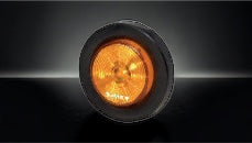 AMBER LED + GASKET ROUND 2”