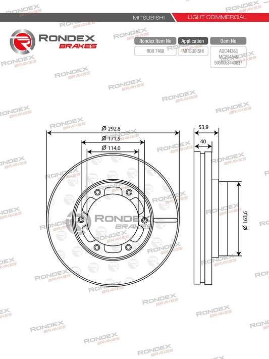 MITSUBISHI 63.6 3T RDX 7468