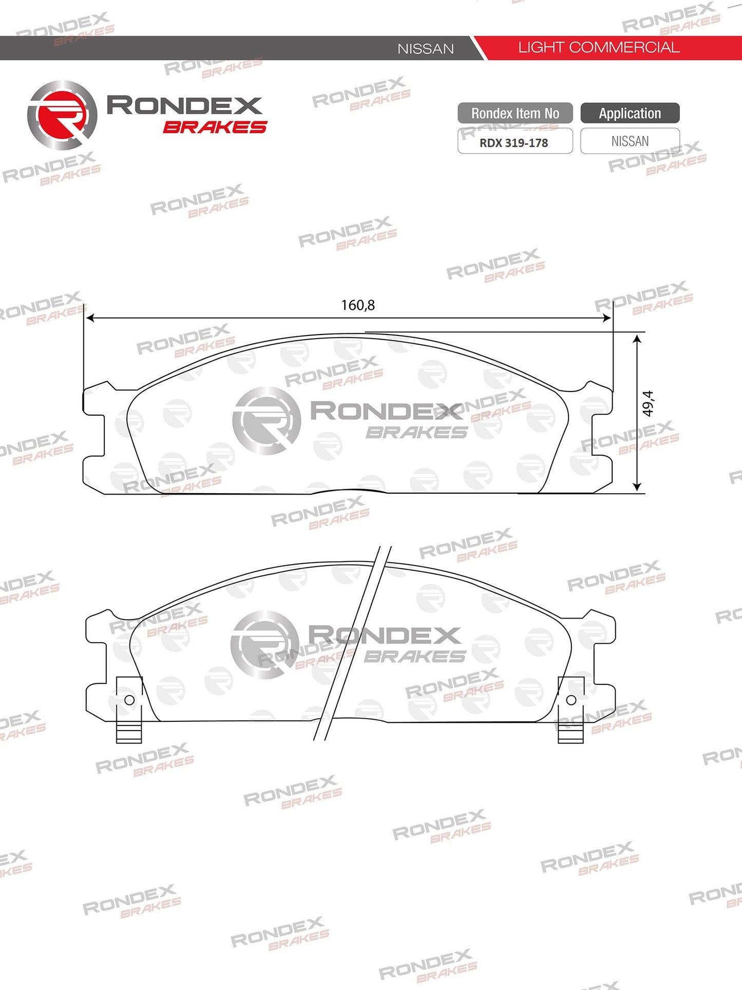 NISSAN HARDBODY, PATROL, NP300 RDX 319-178