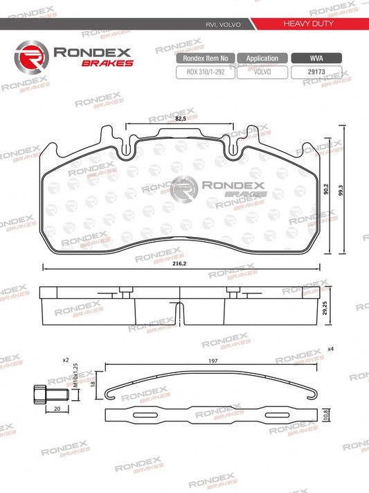 VOLVO, RENAULT RDX 310/1-292